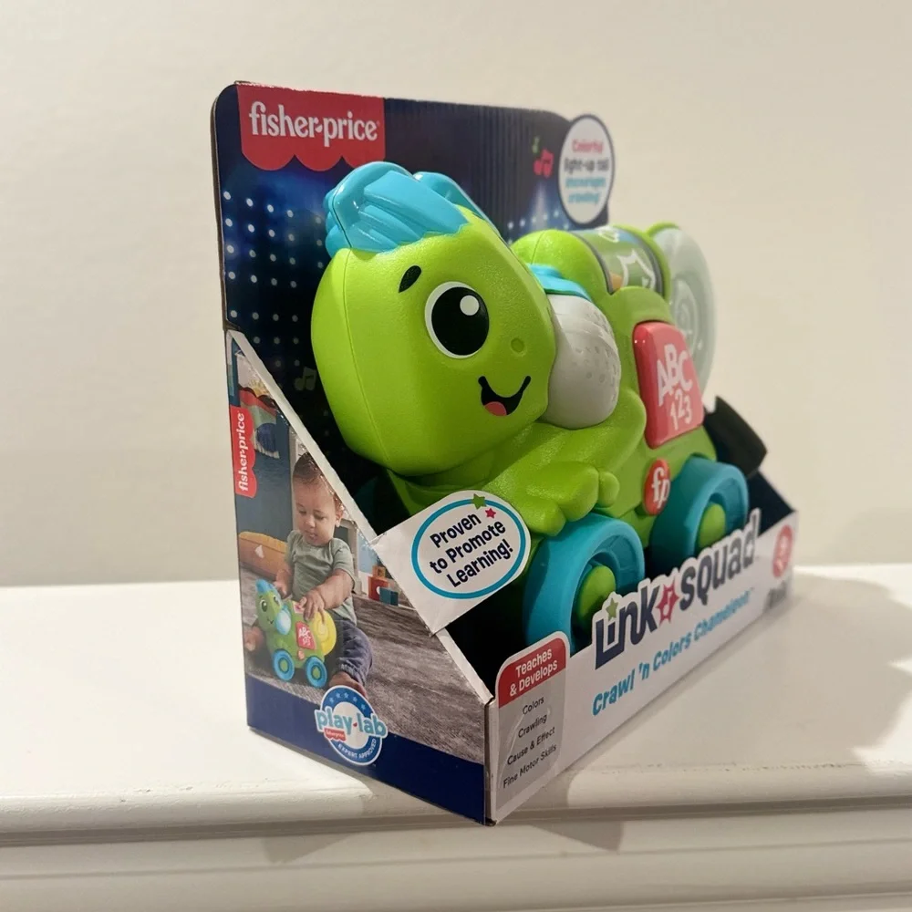 FISHER PRICE Link-Squad Crawl 'n Colors Chameleon Learning Toy. NEW